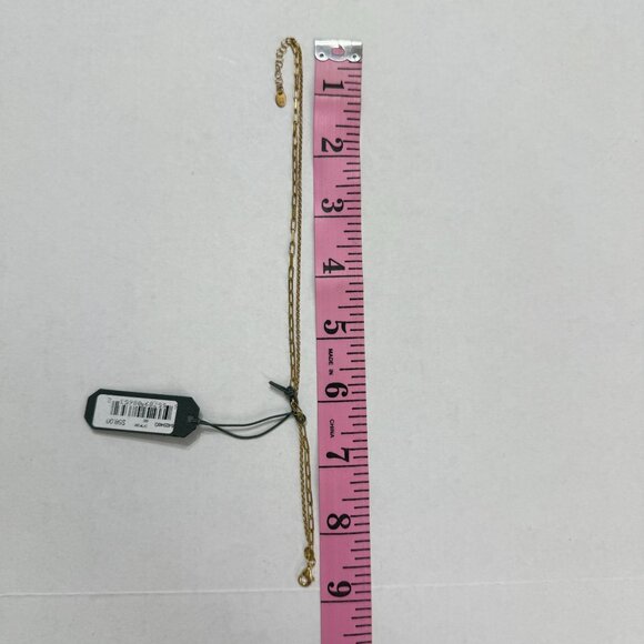 NWT Argento Vivo 18K Gold Plated Sterling Silver Double Layer Chain Anklet - Picture 8 of 9